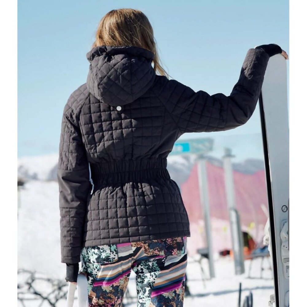 Free People All Prepped Ski Jacket Size Small Black Movement NWT $438 Quilted - Picture 3 of 16